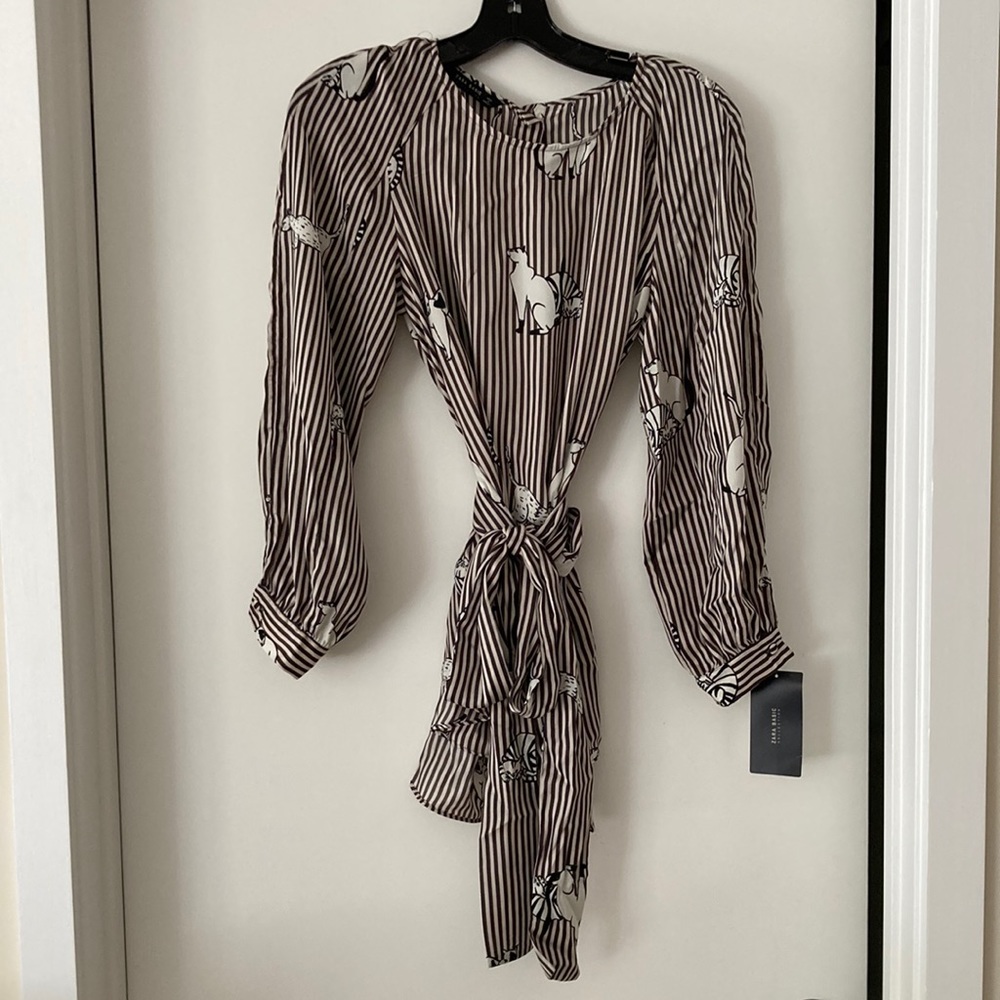 Zara wrap tie shirt